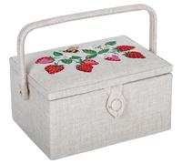 Cadeau Hobby Boîte à couture (M) Serre à fraises brodée