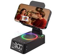 Cadeau Homme Enceinte Bluetooth Réveil Support Téléphone Bureau Pliable,Machine à Bruit Blanc, 20 Sons Apaisants,Idee Original Utile Cadeau Anniversaire Homme,Femme,Papa,Fille,Garçon Portable Gadgets