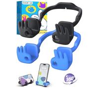 Cadeau Homme Femme Noel Support Telephone: Idee Cadeau pour Garcon Fille Enfant Ado Porte Telephone Support Téléphone Bureau Geste OK Original Maman Papa Drole Secret Santa Cadeaux Noir&Bleu 2pc