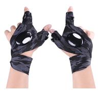Cadeau Homme Gants Led ,Camouflage - Gants Avec Lumières Étanches Accessoires De Pêche, Cadeaux Secrets De Père Noël Pour Hommes, Gadgets Pratique Pour Pêche/Camping/Bricoleur/Père