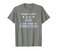 Cadeau Homme Humour Julien Parfait Juju T-Shirt, Homme, Vert Kaki chiné, XXL