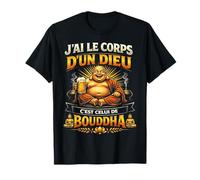 Cadeau Homme Humour Original J'Ai Le Corps d'un Dieu Bouddha T-Shirt