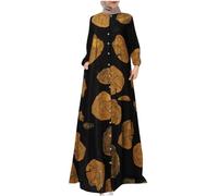 Cadeau Homme,Robe Femme Musulmane Femme Dubai Islamique Luxe Kaftan Marocaine Caftan Robe Musulmane Mariage Grande Taille Robe Longue Abaya Manche Longue Islamique Robe Orientale Sari Indien