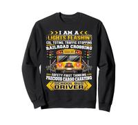 Cadeau Humoristique avec Citation « I'm A School Bus Driver Appreciation » Sweatshirt
