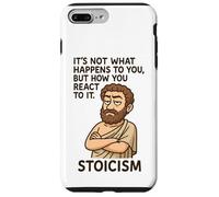 Cadeau Humoristique avec Citation stoïque philosophie pour Hommes, Femmes, Enfants Coque pour iPhone 7 Plus/8 Plus