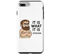 Cadeau Humoristique avec Citation stoïque philosophie pour Hommes, Femmes, Enfants Coque pour iPhone 7 Plus/8 Plus