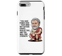 Cadeau Humoristique avec Citation stoïque philosophie pour Hommes, Femmes, Enfants Coque pour iPhone 7 Plus/8 Plus