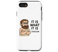 Cadeau Humoristique avec Citation stoïque philosophie pour Hommes, Femmes, Enfants Coque pour iPhone SE (2020) / 7/8