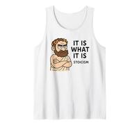 Cadeau Humoristique avec Citation stoïque philosophie pour Hommes, Femmes, Enfants Débardeur
