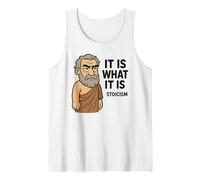 Cadeau Humoristique avec Citation stoïque philosophie pour Hommes, Femmes, Enfants Débardeur