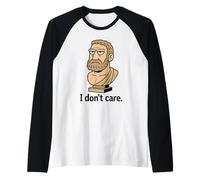 Cadeau Humoristique avec Citation stoïque philosophie pour Hommes, Femmes, Enfants Manche Raglan