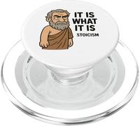 Cadeau Humoristique avec Citation stoïque philosophie pour Hommes, Femmes, Enfants PopSockets PopGrip pour MagSafe