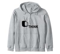 Cadeau Humoristique - Think Outside The Idiot Box TV - Média Sweat à Capuche