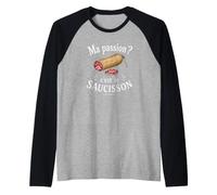 Cadeau Humour APERO Passion Saucisson Bon Vivant CHARCUTERIE Manche Raglan