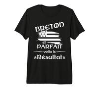 Cadeau Humour avec Drapeau Bretagne T-Shirt Haut de Gamme