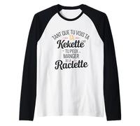 Cadeau Humour beauf raclette Original Fromage Manche Raglan