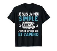 Cadeau humour campeur mec - j' aime le camping-car et apéro T-Shirt