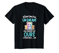 Cadeau Humour Enfant Passion Ours et Animaux Sauvages T-Shirt