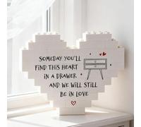 Cadeau « Ich liebe Dich » pour hommes et femmes, anniversaire de mariage, cadeau d'anniversaire pour femme, cadeau de couple, cadeau d'amour pour lui, cadeau de Saint-Valentin, en forme de cœur