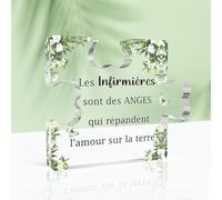 Cadeau Infirmiere, Cadeau Infirmiere Femme, Cadeau Infirmière, Cadeau pour Infirmière, Acrylique Bloc Puzzle Cadeau Étudiant Médecine Cadeau Fete des Infirmières Idee Cadeau pour Une Infirmière