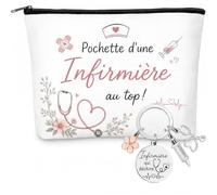 Cadeau Infirmiere Trousse, Pochette Infirmieree, Infirmiere accessoires | Avec infirmiere, cadeau infirmiere femme et trousse infirmiere, coffret pratique avec pochette et porte clés