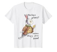 Cadeau inspirant Alice au Pays des Merveilles How Long is Forever T-Shirt, Enfant, Blanc, 10 Ans