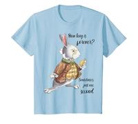 Cadeau inspirant Alice au Pays des Merveilles How Long is Forever T-Shirt, Enfant, Bleu Céleste, 3 Ans