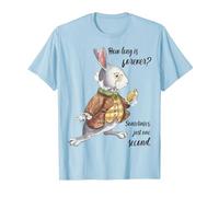 Cadeau inspirant Alice au Pays des Merveilles How Long is Forever T-Shirt, Homme, Bleu Céleste, L