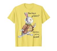 Cadeau inspirant Alice au Pays des Merveilles How Long is Forever T-Shirt, Homme, Citron, 3XL