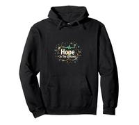 Cadeau inspirant pour infirmière en oncologie Hope in The Darkness Sweat à Capuche, Unisexe pour Adultes, Noir, L