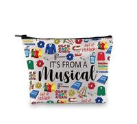 Cadeau inspiré de la musique Broadway pour les fans de théâtre musical, cadeau provenant d'une trousse de maquillage de théâtre musical, De Heather EU, Trousse à cosmétiques avec impression