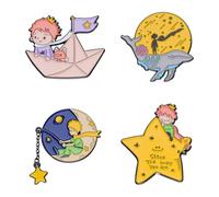Cadeau inspiré pour les amateurs de wallow, cadeau de ver de livre, cadeau prince et baleine, broche broche, M