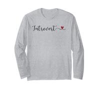 Cadeau introverti en Forme de cœur Manche Longue