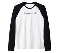 Cadeau introverti en Forme de cœur Manche Raglan