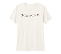 Cadeau introverti en Forme de cœur T-Shirt Haut de Gamme