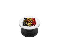 Cadeau Lion Belgique Drapeau Tricolore Identité Esprit Libre PopSockets PopGrip Adhésif
