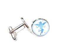 Cadeau Littéraire Inspiré De La Matrice, Avec Projection Holographique. Signe Du Zodiaque Vierge. Boucle De Manchette Porte-Bonheur Personnalisée. Accessoire De Chemise Idéal Pour Une Comptable, U