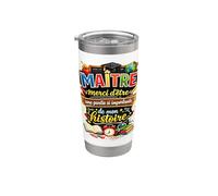 Cadeau Maître d'École fin d'Année Enseignant Original MERCI Gobelet isotherme en acier inoxydable double paroi