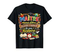 Cadeau Maître d'École Fin d'Année Enseignant Original Merci T-Shirt