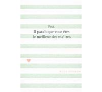 Cadeau maître d'école, merci maître, carnet à offrir: Carnet de notes fin d'année scolaire, messages, livre à offrir à un maître d'école, instituteur, enseignant