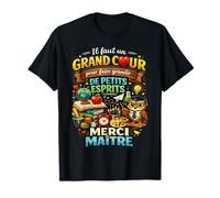 Cadeau Maître École Fin d'Année Enseignant Grand Cœur Merci T-Shirt