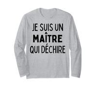 Cadeau Maître Qui Déchire Remerciement Professeur des Écoles Manche Longue