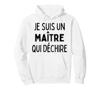 Cadeau Maître Qui Déchire Remerciement Professeur des Écoles Sweat à Capuche