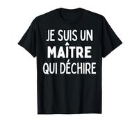 Cadeau Maître Qui Déchire Remerciement Professeur Des Écoles T-Shirt
