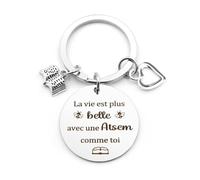 Cadeau Maitresse Cadeau Atsem Porte Clef Maitresse D'École Cadeau Atsem D'École Fin D'année Cadeau Maitre Cadeau Aesh D'École Fin D'année Cadeau Maîtresse Fin D'année Cadeau Creche Cadeau Maître