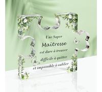 Cadeau Maitresse Cadeau Maitre D'École Cadeau Atsem Maternelle Ornement Acrylique Merci Maitresse Cadeau Maitresse D'École Fin D'année Cadeau Aesh D'École Fin D'année Cadeau Maîtresse Cadeau Prof