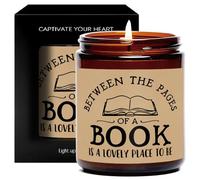 Cadeau Maitresse D'école Bougie Parfumées Femme Homme Anniversaire Bougies Maitre Nounou Collegue Meilleure Maman Amie Soeur Merci Cadeaux Parfumée Lavande Pot En Verre Amateur De Lecture Candle Gift