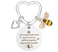 Cadeau Maitresse D'école,Cadeau Maitresse,Cadeau Maitre D'école,Cadeau Maitresse D'école Fin D'année,Merci Maitresse,Merci Maitresse Cadeau,Porte Clé Maitresse,Cadeau Professeur Personnalisé Original