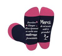 Cadeau Maitresse D'école Cadeau Maitresse D'école Fin D'année Chaussettes Original Cadeaux Atsem Maternelle Idee Cadeaux Maîtresse D'école Fin D'année Pour Atsem Avs Aesh Nounou Institutrice Prof Noel