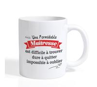 Cadeau Maitresse D'école Cadeau Maitresse D'école Fin D'année Mug Idee Cadeaux Fin D'année Maîtresse Merci Cadeaux Personnalisé Maîtresse Remerciements Pour Atsem Aesh Institutrice Noel Anniversaire